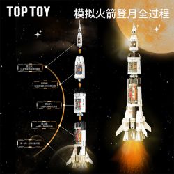 TOP TOY TC115 TÊN LỬA NẶNG KHÔNG GIAN BÌNH MINH bộ đồ chơi xếp lắp ráp ghép mô hình City Thành Phố