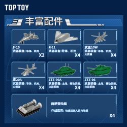 TOP TOY TC1222 1222 TY LOẠI 076 TÀU TẤN CÔNG ĐỔ BỘ bộ đồ chơi xếp lắp ráp ghép mô hình Military Army TYPE 076 AMPHIBIOUS ASSAULT SHIP Quân Sự Bộ Đội 1823 khối