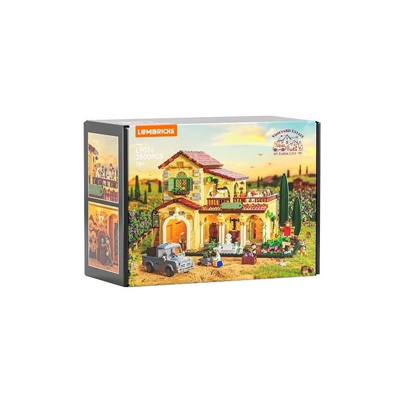 LUMIBRICKS L9086 9086 CUỘC SỐNG NÔNG TRẠI TRANG VIÊN RƯỢU VANG bộ đồ chơi xếp lắp ráp ghép mô hình City Thành Phố 2800 khối