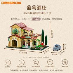 LUMIBRICKS L9086 9086 CUỘC SỐNG NÔNG TRẠI TRANG VIÊN RƯỢU VANG bộ đồ chơi xếp lắp ráp ghép mô hình City Thành Phố 2800 khối
