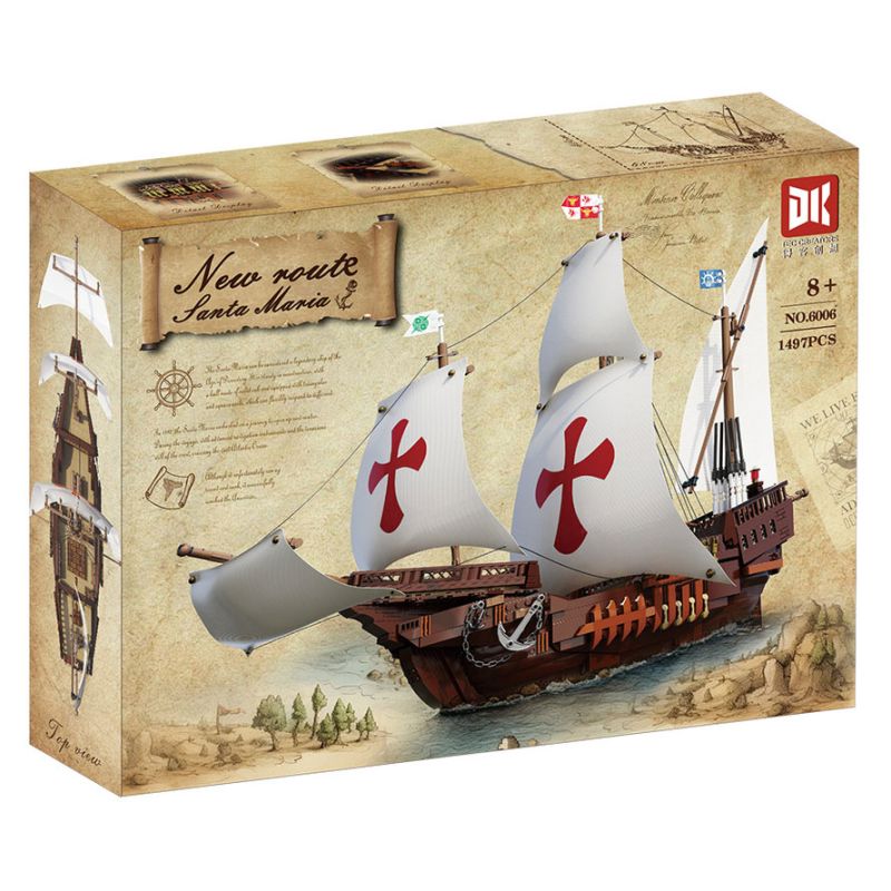 DK 6006 BỘ SƯU TẬP MỚI CỦA AIRLINES SANTA MARIA bộ đồ chơi xếp lắp ráp ghép mô hình Movie & Game Phim Và Trò Chơi 1497 khối