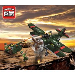 Enlighten 1705 Qman 1705 non  MÁY BAY CHIẾN ĐẤU XÂM NHẬP bộ đồ chơi xếp lắp ráp ghép mô hình Tactical Espionage Action TACTICAL ESPIONAGE ACTION COMBAT ZONES FIRE Chiến Thuật Quân Sự 187 khối