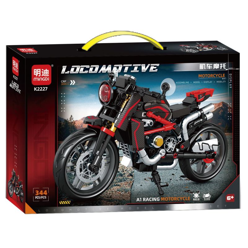 MINGDI LEIBAO K2227 2227 XE MÁY CRF 300CC bộ đồ chơi xếp lắp ráp ghép mô hình Technic Kỹ Thuật Công Nghệ Cao Mô Hình Phương Tiện 344 khối