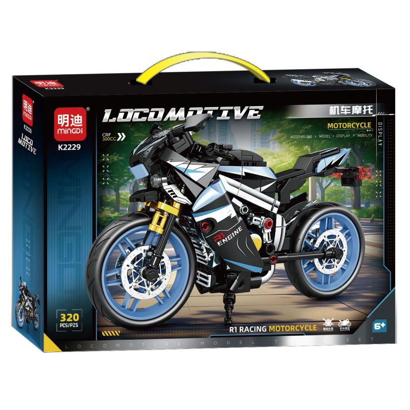 MINGDI LEIBAO K2229 2229 XE MÁY CRF 300CC bộ đồ chơi xếp lắp ráp ghép mô hình Technic Kỹ Thuật Công Nghệ Cao Mô Hình Phương Tiện 320 khối