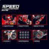 JUGO S3322 3322 FIRE CLOUD GOD KING 918 XE MÁY THỂ THAO MECHA ROBOT bộ đồ chơi xếp lắp ráp ghép mô hình Racers Đua Tốc Độ 488 khối