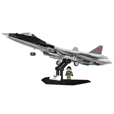 COBI 5921 MÁY BAY CHIẾN ĐẤU THẾ HỆ THỨ NĂM CỦA NGA SU-57 1:48 tỷ lệ 1:48 bộ đồ chơi xếp lắp ráp ghép mô hình Military Army TOP GUN MAVERICK SU-57 FELON Quân Sự Bộ Đội 816 khối