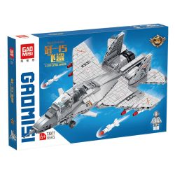GAOMISI T3077 3077 J-15 FLYING SHARK FIGHTER bộ đồ chơi xếp lắp ráp ghép mô hình Military Army Quân Sự Bộ Đội 725 khối