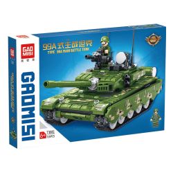 GAOMISI T3081 3081 LOẠI XE TĂNG CHIẾN ĐẤU CHÍNH 99A bộ đồ chơi xếp lắp ráp ghép mô hình Military Army Quân Sự Bộ Đội 719 khối