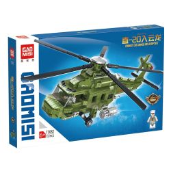 GAOMISI T3082 3082 MÁY BAY TRỰC THĂNG ZHI-20 YUNLONG bộ đồ chơi xếp lắp ráp ghép mô hình Military Army Quân Sự Bộ Đội 717 khối