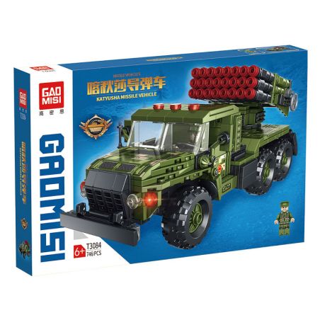 GAOMISI T3083 3083 XE TÊN LỬA KATYUSHA bộ đồ chơi xếp lắp ráp ghép mô hình Military Army Quân Sự Bộ Đội 746 khối