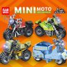 GAOMISI T1096 1096 MÔ HÌNH MINI MOTORCYCLE 4 bộ đồ chơi xếp lắp ráp ghép mô hình Racers Đua Tốc Độ 430 khối