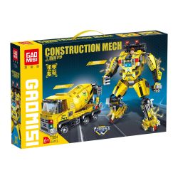 GAOMISI T3094 3094 MÁY TRỘN XE TẢI TRANSFORMER THỨ HAI MECHA bộ đồ chơi xếp lắp ráp ghép mô hình 514 khối