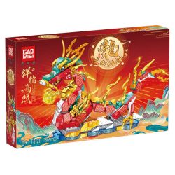 GAOMISI T3121 3121 ÁNH SÁNG CAO CỦA RỒNG TỐT LÀNH bộ đồ chơi xếp lắp ráp ghép mô hình 506 khối