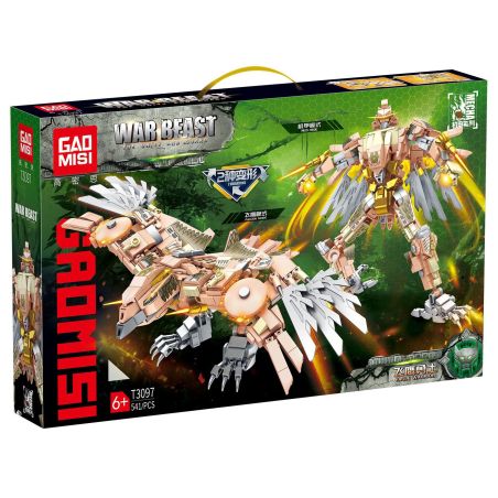 GAOMISI T3097 3097 FLYING EAGLE WARRIORS CHUYỂN ĐỔI THỨ HAI MECHA bộ đồ chơi xếp lắp ráp ghép mô hình 541 khối