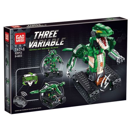 GAOMISI T4046 4046 TYRANNOSAURUS PTERODES ROBOT 3 ĐÃ BIẾN ĐỔI MECHA bộ đồ chơi xếp lắp ráp ghép mô hình Technic Kỹ Thuật Công Nghệ Cao Mô Hình Phương Tiện 826 khối