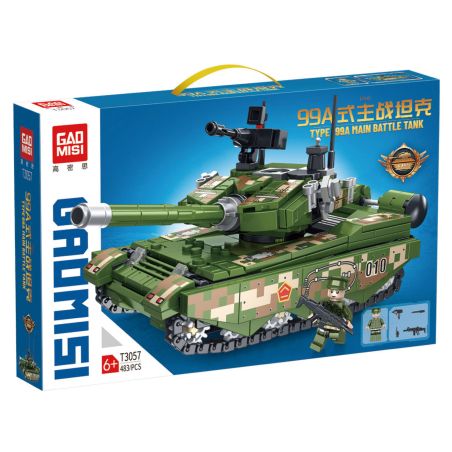 GAOMISI T3057 3057 LOẠI XE TĂNG CHIẾN ĐẤU CHÍNH 99A bộ đồ chơi xếp lắp ráp ghép mô hình Military Army Quân Sự Bộ Đội