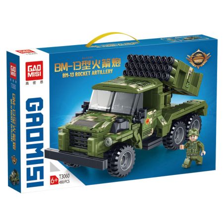 GAOMISI T3060 3060 PHÁO TÊN LỬA BM-13 bộ đồ chơi xếp lắp ráp ghép mô hình Military Army Quân Sự Bộ Đội 490 khối