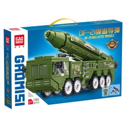 GAOMISI T3061 3061 TÊN LỬA ĐẠN ĐẠO DF-21 bộ đồ chơi xếp lắp ráp ghép mô hình Military Army Quân Sự Bộ Đội 481 khối