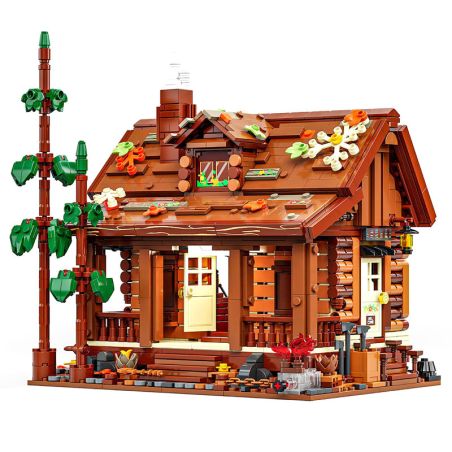 GAOMISI T2143 2143 CỬA HÀNG CÂY RỪNG bộ đồ chơi xếp lắp ráp ghép mô hình Creator FOREST WOODEN HOUSE Sáng Tạo 1969 khối