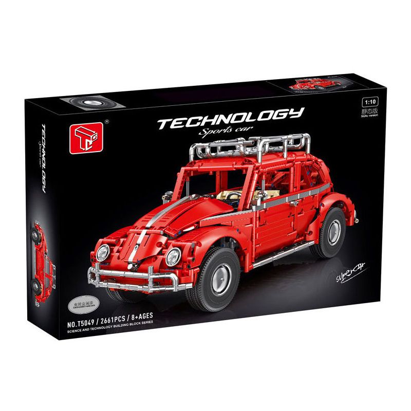 TYGOLL T5049 5049 VOLKSWAGEN BEETLE 1:10 tỷ lệ 1:10 bộ đồ chơi xếp lắp ráp ghép mô hình Technic Kỹ Thuật Công Nghệ Cao Mô Hình Phương Tiện 2661 khối