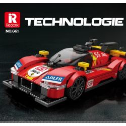 REOBRIX 661 FERRARI 499P SUPERCAR bộ đồ chơi xếp lắp ráp ghép mô hình Speed Champions Racing Cars Đua Xe Công Thức 307 khối