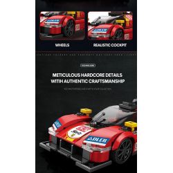 REOBRIX 661 FERRARI 499P SUPERCAR bộ đồ chơi xếp lắp ráp ghép mô hình Speed Champions Racing Cars Đua Xe Công Thức 307 khối