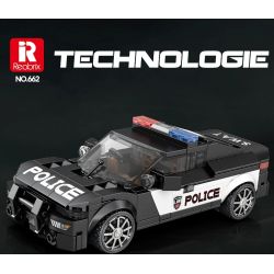 REOBRIX 662 XE CẢNH SÁT DOGE bộ đồ chơi xếp lắp ráp ghép mô hình Speed Champions Racing Cars Đua Xe Công Thức 372 khối