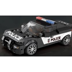 REOBRIX 662 XE CẢNH SÁT DOGE bộ đồ chơi xếp lắp ráp ghép mô hình Speed Champions Racing Cars Đua Xe Công Thức 372 khối