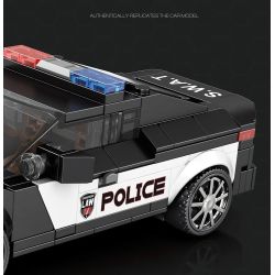 REOBRIX 662 XE CẢNH SÁT DOGE bộ đồ chơi xếp lắp ráp ghép mô hình Speed Champions Racing Cars Đua Xe Công Thức 372 khối