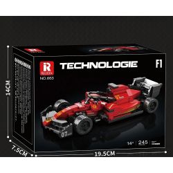 REOBRIX 663 CÔNG THỨC XE ĐUA F1 bộ đồ chơi xếp lắp ráp ghép mô hình Speed Champions Racing Cars Đua Xe Công Thức 245 khối
