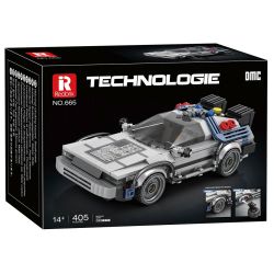 REOBRIX 665 QUAY LẠI TƯƠNG LAI XE THỂ THAO DMC DELOREAN bộ đồ chơi xếp lắp ráp ghép mô hình Speed Champions Racing Cars Đua Xe Công Thức 405 khối