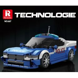 REOBRIX 667 XE CẢNH SÁT bộ đồ chơi xếp lắp ráp ghép mô hình Speed Champions Racing Cars Đua Xe Công Thức 313 khối