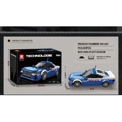 REOBRIX 667 XE CẢNH SÁT bộ đồ chơi xếp lắp ráp ghép mô hình Speed Champions Racing Cars Đua Xe Công Thức 313 khối