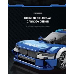 REOBRIX 667 XE CẢNH SÁT bộ đồ chơi xếp lắp ráp ghép mô hình Speed Champions Racing Cars Đua Xe Công Thức 313 khối