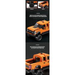 REOBRIX 827 FORD RAPTOR PICKUP bộ đồ chơi xếp lắp ráp ghép mô hình Speed Champions Racing Cars Đua Xe Công Thức 423 khối