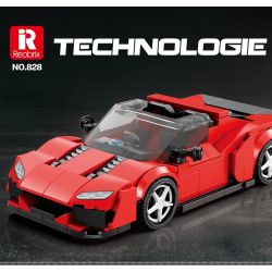 REOBRIX 828 SIÊU XE FERRARI J50 bộ đồ chơi xếp lắp ráp ghép mô hình Speed Champions Racing Cars Đua Xe Công Thức 298 khối