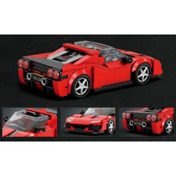 REOBRIX 828 SIÊU XE FERRARI J50 bộ đồ chơi xếp lắp ráp ghép mô hình Speed Champions Racing Cars Đua Xe Công Thức 298 khối