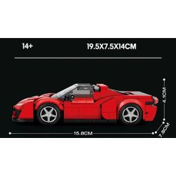 REOBRIX 828 SIÊU XE FERRARI J50 bộ đồ chơi xếp lắp ráp ghép mô hình Speed Champions Racing Cars Đua Xe Công Thức 298 khối