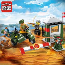 Enlighten 1702 Qman 1702 non  TRỐN THOÁT KHỎI KHU VỰC CẤM bộ đồ chơi xếp lắp ráp ghép mô hình Tactical Espionage Action TACTICAL ESPIONAGE ACTION COMBAT ZONES FIRE Chiến Thuật Quân Sự 96 khối