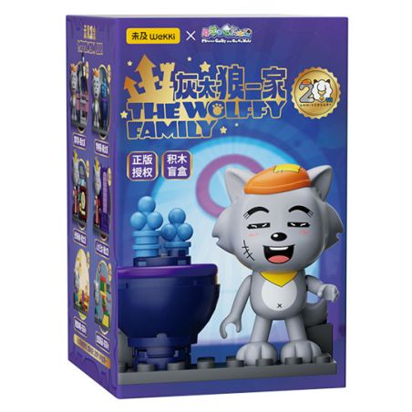 WEKKI 518202 DÊ DỄ CHỊU VÀ BIG WOLF WOLF'S FAMILY BLIND HỘP 6 bộ đồ chơi xếp lắp ráp ghép mô hình Movie & Game Phim Và Trò Chơi