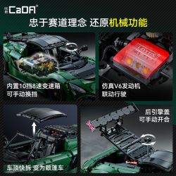 CADA DOUBLEE C61511 61511 LOTUS EXIGE CUP 430 SPORTS CAR 1 8 tỷ lệ 1:8 bộ đồ chơi xếp lắp ráp ghép mô hình Technic Kỹ Thuật Công Nghệ Cao Mô Hình Phương Tiện 3730 khối
