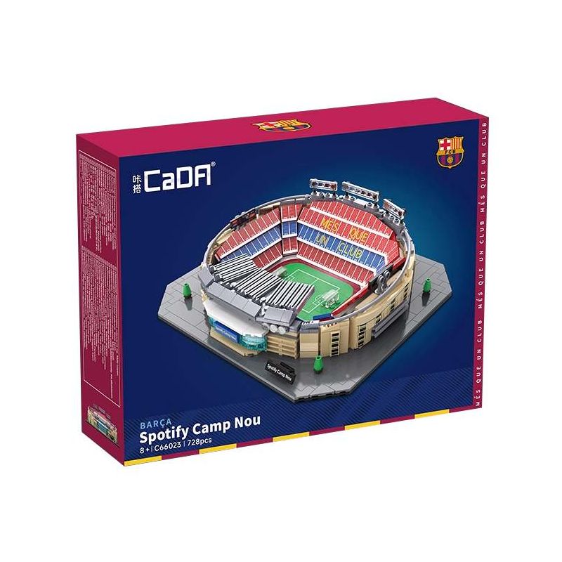 CADA DOUBLEE C66023 66023 SÂN VẬN ĐỘNG CAMP NOU bộ đồ chơi xếp lắp ráp ghép mô hình Creator SPOTIFY CAMP NOU Sáng Tạo 728 khối