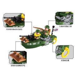 Enlighten 1701 Qman 1701 non  PHÒNG THỦ BỜ BIỂN bộ đồ chơi xếp lắp ráp ghép mô hình Tactical Espionage Action TACTICAL ESPIONAGE ACTION COMBAT ZONES FIRE Chiến Thuật Quân Sự 99 khối