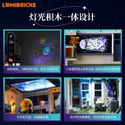 LUMIBRICKS L9091 9091 ĐÀI QUAN SÁT TRÊN VÁCH ĐÁ bộ đồ chơi xếp lắp ráp ghép mô hình City Thành Phố 2437 khối