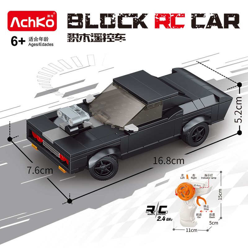 ACHKO 70058 DODGE WAR HORSE bộ đồ chơi xếp lắp ráp ghép mô hình Racers Đua Tốc Độ