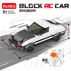 ACHKO 70060 TOYOTA AE86 bộ đồ chơi xếp lắp ráp ghép mô hình Racers Đua Tốc Độ
