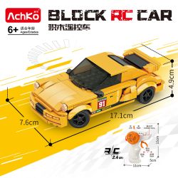 ACHKO 70062 PORSCHE 911 bộ đồ chơi xếp lắp ráp ghép mô hình Racers Đua Tốc Độ