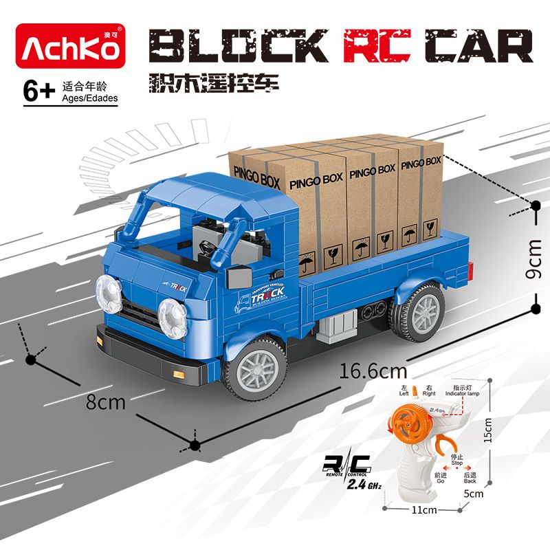 ACHKO 70066 XE TẢI NHỎ bộ đồ chơi xếp lắp ráp ghép mô hình Racers Đua Tốc Độ