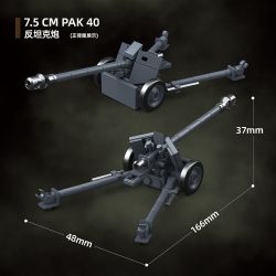 QuanGuan 100317 Quan Guan 100317 PHÁO ĐÀI ĐẠI TÂY DƯƠNG 1:35 tỷ lệ 1:35 bộ đồ chơi xếp lắp ráp ghép mô hình Military Army Quân Sự Bộ Đội 1232 khối