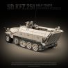 QuanGuan 100319 Quan Guan 100319 SD.KFZ.251 MỘT NỬA XE BỌC THÉP bộ đồ chơi xếp lắp ráp ghép mô hình Military Army SD.KFZ.251 HALF-TRACK ARMORED VEHICLE Quân Sự Bộ Đội 714 khối